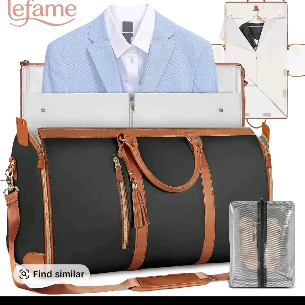 Versatile Dark Gray Hanging Organizer With Brown Accents